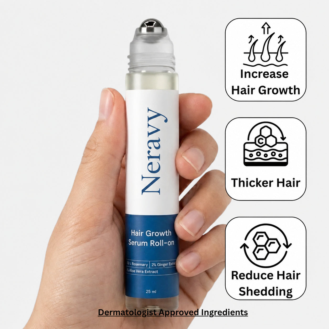 Neravy Hair Growth Roll on Serum